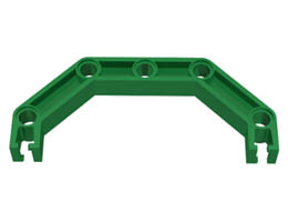 Znap Beam 9, 5 Holes, 4 Bends (Half-Octagon): {тъмно зелен}