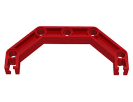 Znap Beam 9, 5 Holes, 4 Bends (Half-Octagon): {ярко червен}