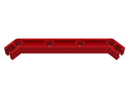 Znap Beam 11, 4 Holes, 2 Bends: {ярко червен}