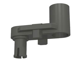Znap Crank Connector 1 x 2 x 3: {тъмно сив}
