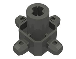 Znap Connector 3 x 3 - 4 way A (Axial): {тъмно сив}