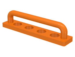 Scala Towel Bar 1 x 5: {ярко оранжев}