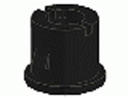 Technic, Shock Absorber 10L Damped, Cylinder Cap: {прозрачно кафяв}