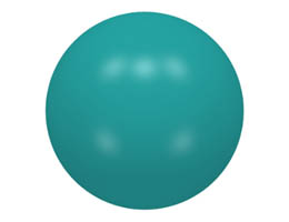 Ball, Hard Plastic 52mm D. (Duplo Ball for Ball Tube): {ярко синьо-зелен}