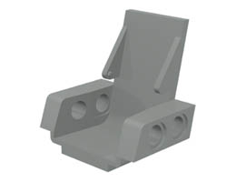 Technic Seat 3 x 2 Base: {сив}