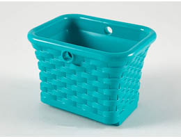 Scala Utensil Wicker Basket: {умерено синьо-зелен}