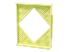 Scala Wall, Diamond Shaped Window 8 x 2 x 8: {светло жълто-зелен}