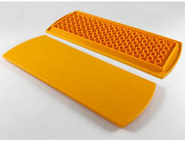 Scala Tile 8 x 20 x 2/3 Round Ends: {ярко жълто-оранжев}