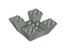 Ъглеста тухличка с щракалка 6X6X2: {сив}