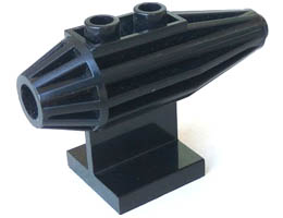 Engine, Strakes, 2 Top Studs, 2 x 2 Bottom Tile: {черен}