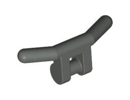 Minifigure, Utensil Handlebars: {тъмно сив}