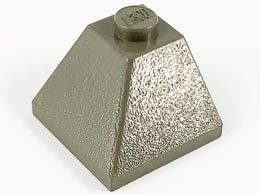 Ъглова тухличка 2X2/45° отвън : {тъмно сив}
