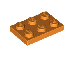 Плочка 2X3: {ярко оранжев}