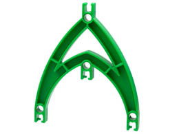 Znap Beam Double Curve 4 Holes : {тъмно зелен}