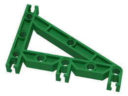 Znap Beam 9, 8 Holes, Triangular : {тъмно зелен}