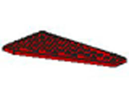 Wedge, Plate 7 x 12 Wing Left : {ярко червен}