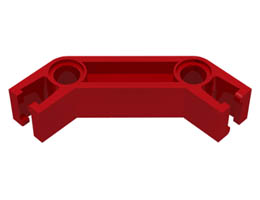 Znap Beam 4, 2 Holes, 2 Bends: {ярко червен}