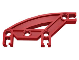 Znap Beam 8, 4 Holes, 3 Bends, Curved: {ярко червен}