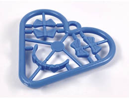 Belville, Clothes Accessories - Complete Sprue - Small Bows & Hair Band: {умерено син}