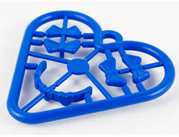 Belville, Clothes Accessories - Complete Sprue - Small Bows & Hair Band: {ярко син}
