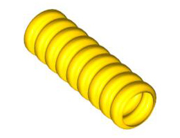 Маркуч, оребрен 7mm D. 3L: {ярко жълт}