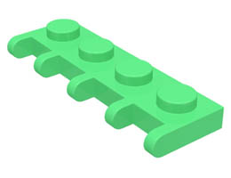 Hinge Vehicle Roof Holder 1 x 4: {умерено зелен}