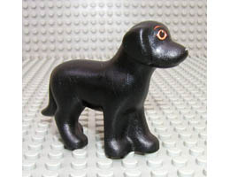 Dog, Belville, Standing with Orange Eyes and Eyebrows and White Nose Pattern: {черен}