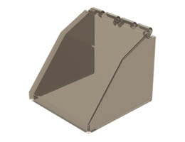 Windscreen 4 x 4 x 3 Canopy: {прозрачно кафяв}