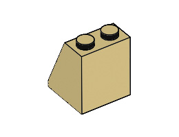 Покривна плочка 2X2X2/65°: {тухлено жълт}