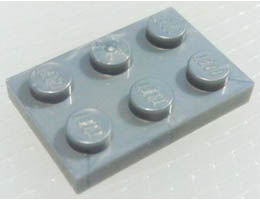 Плочка 2X3: {сребрист}