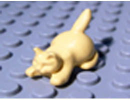 Cat, Crouching: {силно светло оранжев}