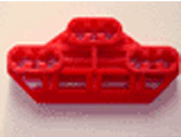 Technic, Axle Connector Block 3 x 6 with 6 Axle Holes: {ярко червен}