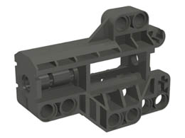 Technic, Pin Connector Block 7 x 3 : {тъмно сив}