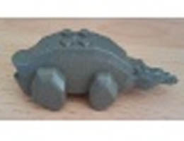 Dinosaur Body Triceratops: {тъмно сив}