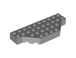 Brick, Modified 4 x 10 with Cut Corners: {сив}