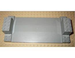 Baseplate, Raised Support 8 x 18 x 3 Roadway Base: {сив}