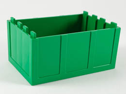 Container, Trunk Bottom 4 x 6 x 2 1/3 : {тъмно зелен}