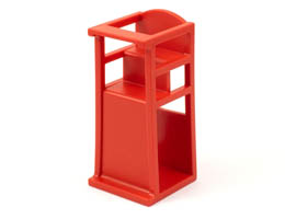 Scala Chair - Baby Highchair: {ярко червен}