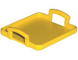 Scala Utensil Tray with Handles 5 x 4 x 1: {ярко жълт}