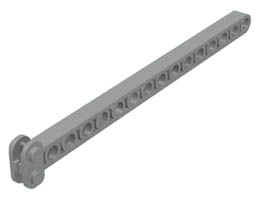 Crane Arm Center (Technic Beam 1 x 16): {сив}