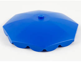 Belville Umbrella Top with Rounded Bottom Flaps: {ярко син}