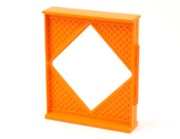 Scala Wall, Diamond Shaped Window 8 x 2 x 8: {ярко оранжев}