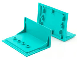 Scala Wall Shelf 6 x 3 x 4: {умерено синьо-зелен}