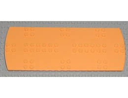 Scala Tile 8 x 20 x 2/3 Round Ends with Studs: {топло жълто-оранжев}
