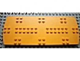 Scala Tile 8 x 20 x 2/3 Round Ends with Studs: {ярко жълто-оранжев}