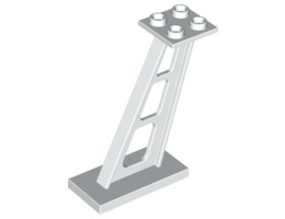 Опора 2X4/2X2, наклонена : {бял}