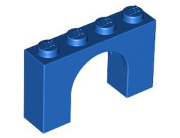 Арка 1X4x2: {ярко син}