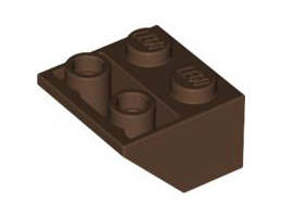 Покривна плочка 2X2/45° инверсна (*) с плосък долен пин: {земно оранжев}