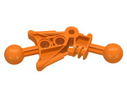 Bionicle Toa Leg: {ярко оранжев}
