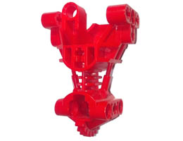 Bionicle Body Torso Trunk Gearbox: {ярко червен}